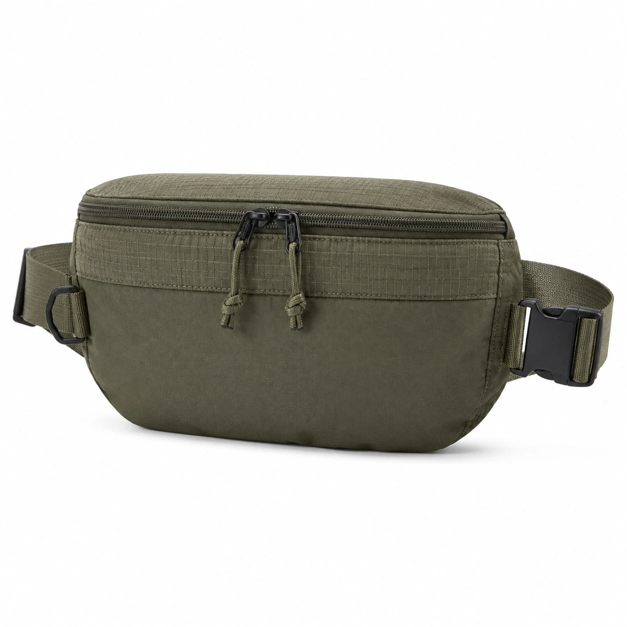 Hüfttasche 30 x 8 x 16 cm Textil Olivgrün mit Reißverschluss