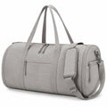 Reisetasche 55 x 28 x 28 cm aus Textil Grau mit Schultergurt