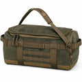Reisetasche 50 x 25 x 30 cm aus Textil Olivgrün Braun mit Reißverschluss für Reisen