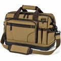Werkzeugtasche 45 cm aus Textilgewebe Khaki mit Schultergurt und Mehrfachfächern